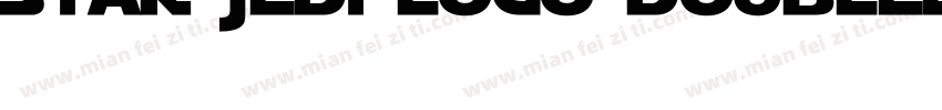 Star Jedi Logo DoubleLine2字体转换